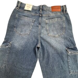 Wide Leg Cargo Utility Lucky Brand Jeans Womens Size 10/30 NEW with tag